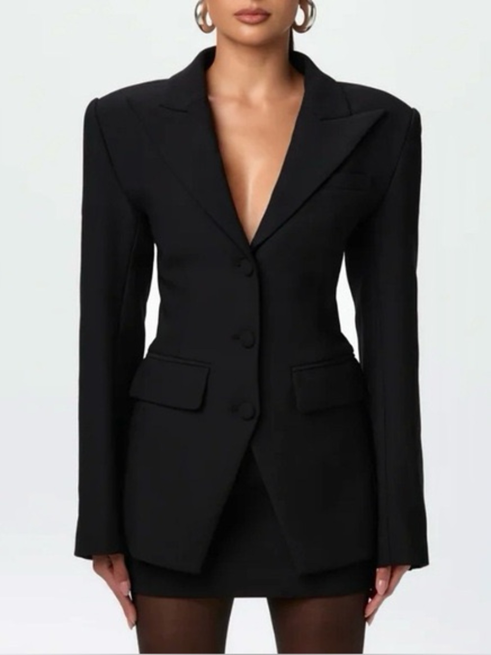 Naked Wardrobe Fitted Blazer Black